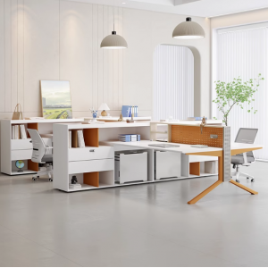 员工位办公桌椅组合屏风卡座隔断64四人位办公室职员桌简约现代